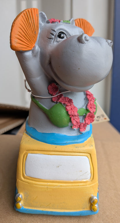 Lot de 15 Statues Hippopotame en polyrésine