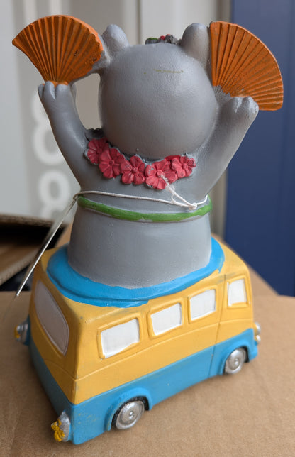 Lot de 15 Statues Hippopotame en polyrésine