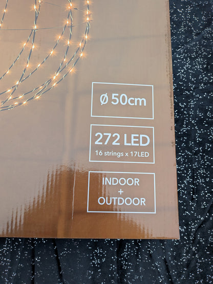Boule XL diamètre 50 cm lumineuse 256 LED – Boule décorative scintillantes