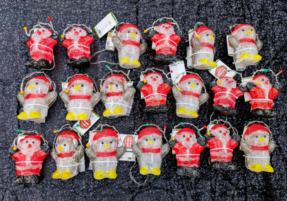 20 Figurines Père Noel / Pingouins de Noël Lumineux Guirlandes LED Intégrées 🎄