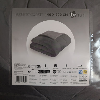 Couette / Duvet 140 x 200 cm Grise