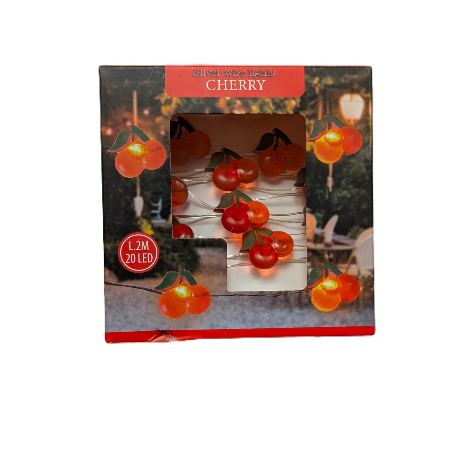 21 Guirlandes Lumineuse 20 LED Ananas / Cerise / Cactus /  Fleur