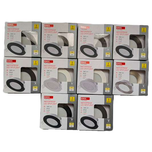 10 Spot LED encastré 4,5 W étanche 345 lumens 2700 K/4000 K angle 110° Emos / Legrand