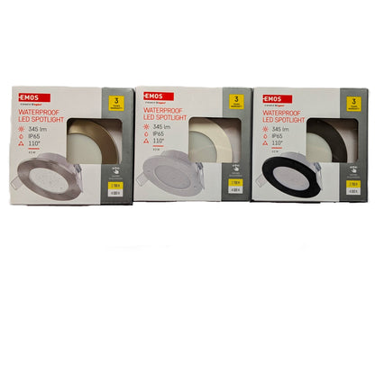 10 Spot LED encastré 4,5 W étanche 345 lumens 2700 K/4000 K angle 110° Emos / Legrand