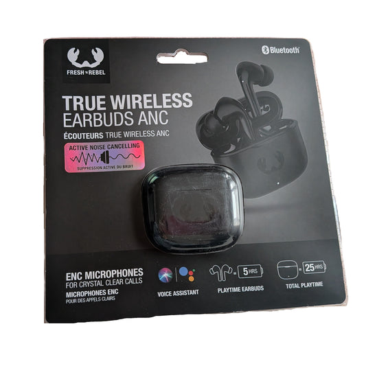 Écouteurs sans fil avec ANC REDUCTEUR DE BRUIT  Bluetooth Boitier Noir