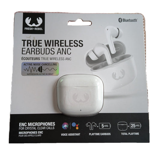 Écouteurs sans fil avec ANC REDUCTEUR DE BRUIT  Bluetooth Boitier Blanc