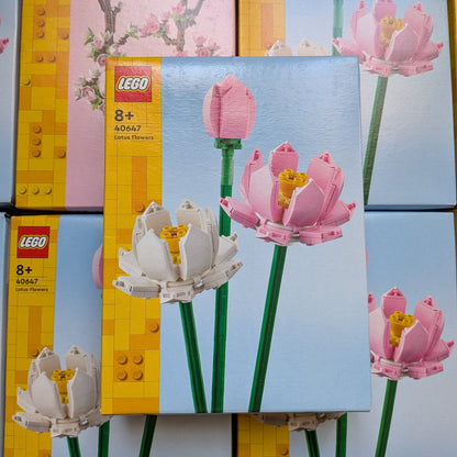9 Boites de LEGO Fleurs de Lotus N°40647 / Fleurs de Cerisier N° 40725
