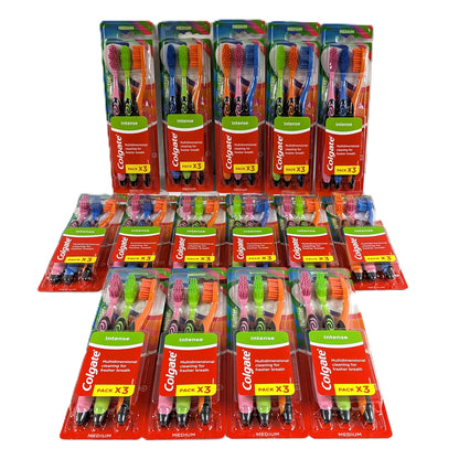 15 Paquets de 3 Brosses à dents Colgate Intense