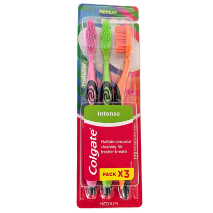 15 Paquets de 3 Brosses à dents Colgate Intense