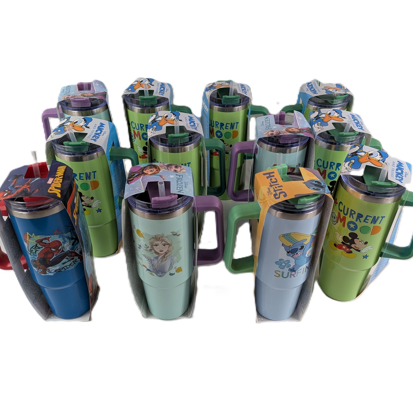 12 Gourdes isothermes avec poignée 900 ml  Disney Lot N°2