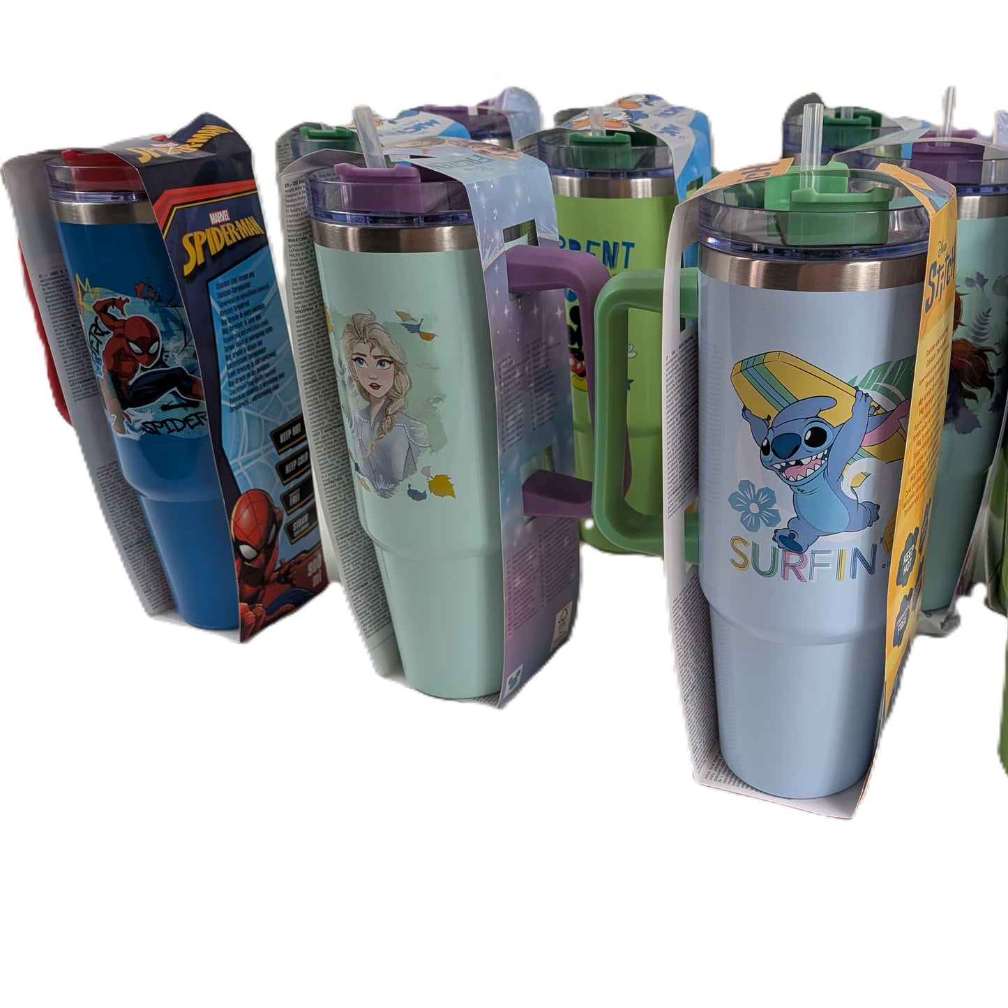 12 Gourdes isothermes avec poignée 900 ml  Disney Lot N°2