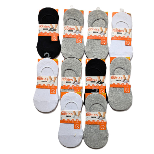 10 Paquets de 2 paires de chaussettes base invisible pour enfant
