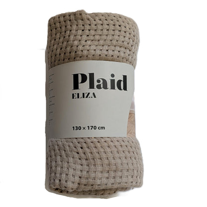 8 Plaids gaufré 130 x 170 cm Douce