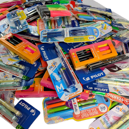 95 Paquets de Stylo Gel , Surligneur...Pilot, Stabilo, Papper Mat...