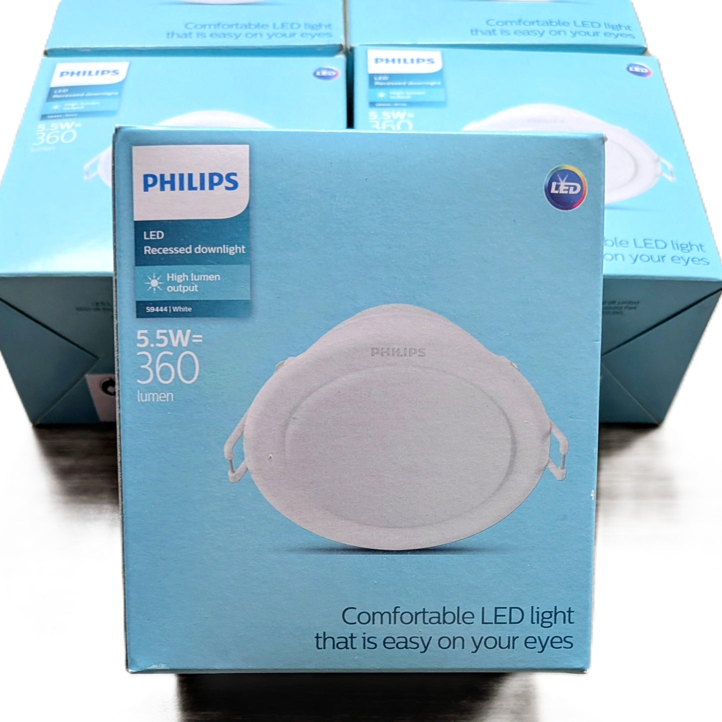 5 Spots Led Encastrable Philips 360 Lumen