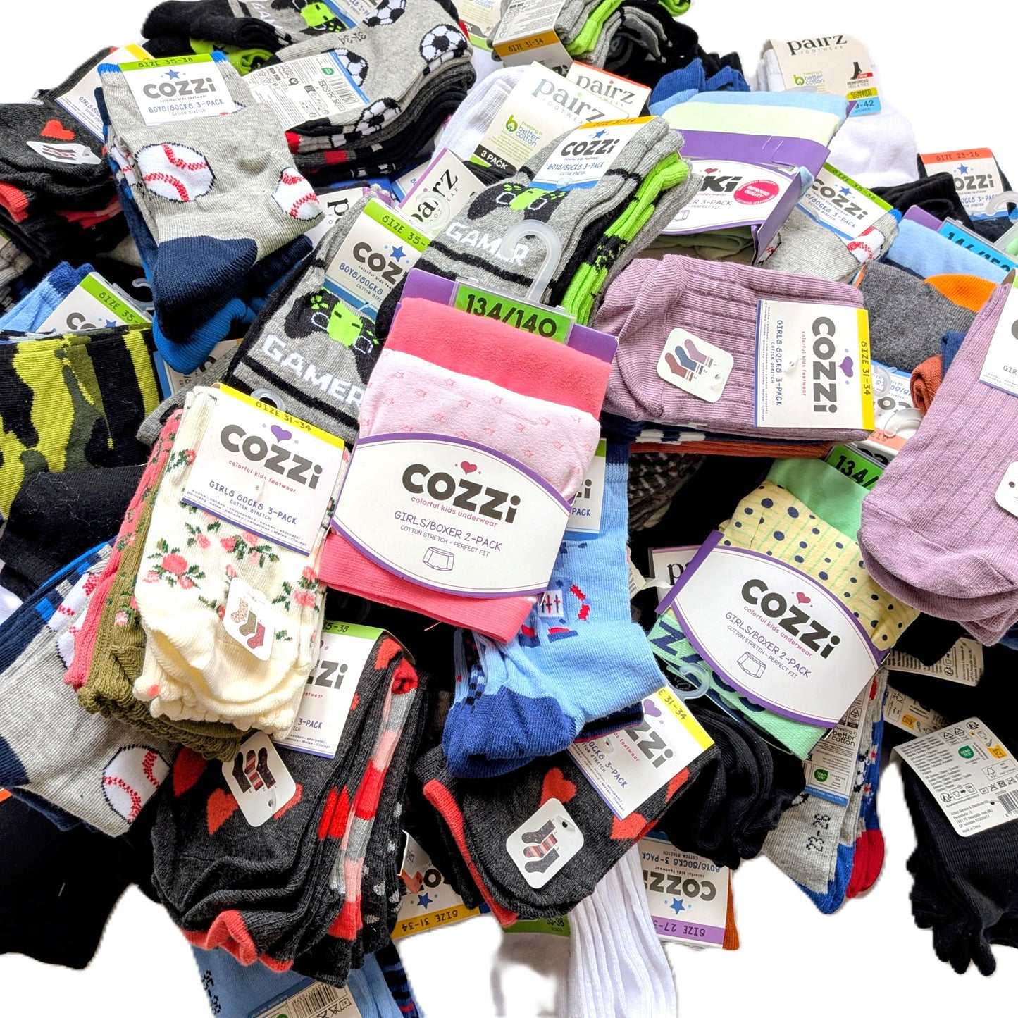 Lot de 80 Paquets de sous vêtements mixte enfants