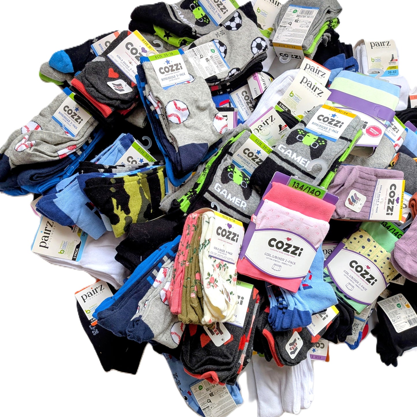 Lot de 80 Paquets de sous vêtements mixte enfants