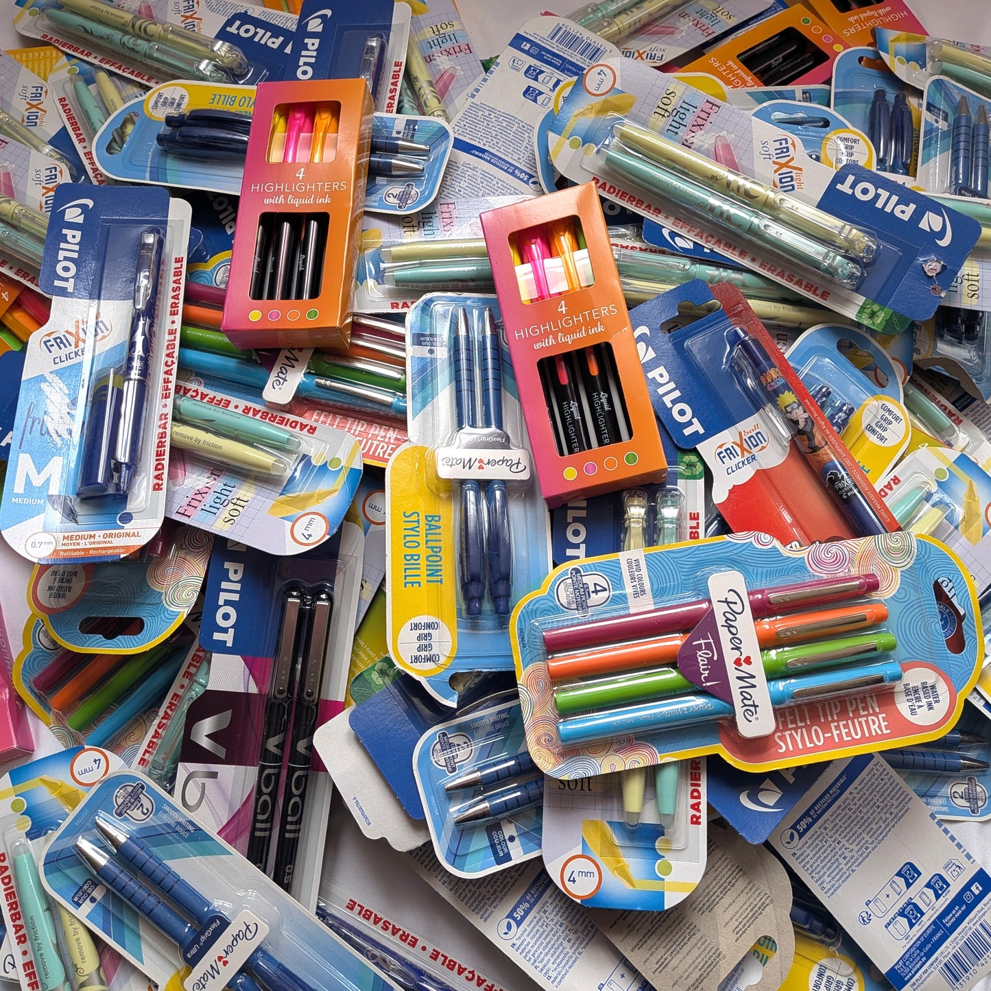 100 Boites de Stylo Gel , Stylo bille Marqueur...Pilot, Papper Mate