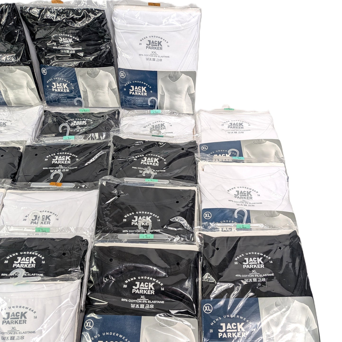 24 T-shirt Homme XL / XXL  Noir et Blanc