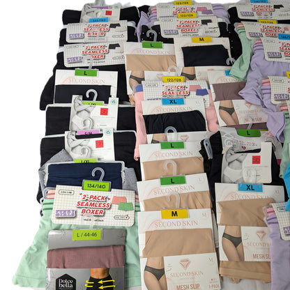94 Sous-vêtements soit 63 Paquets Femme / Enfant