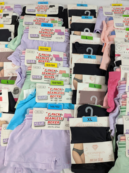 94 Sous-vêtements soit 63 Paquets Femme / Enfant