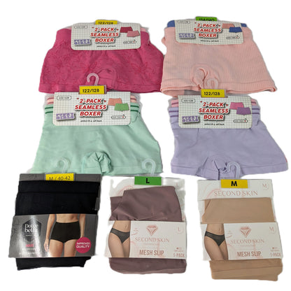 94 Sous-vêtements soit 63 Paquets Femme / Enfant