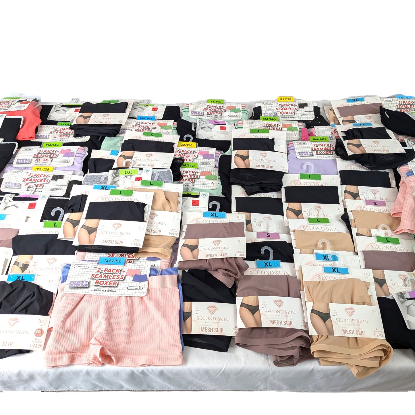127 Sous-vêtements Soit 97 Paquets Femme Enfant