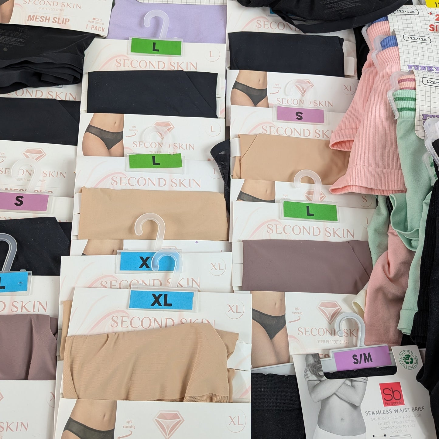 127 Sous-vêtements Soit 97 Paquets Femme Enfant