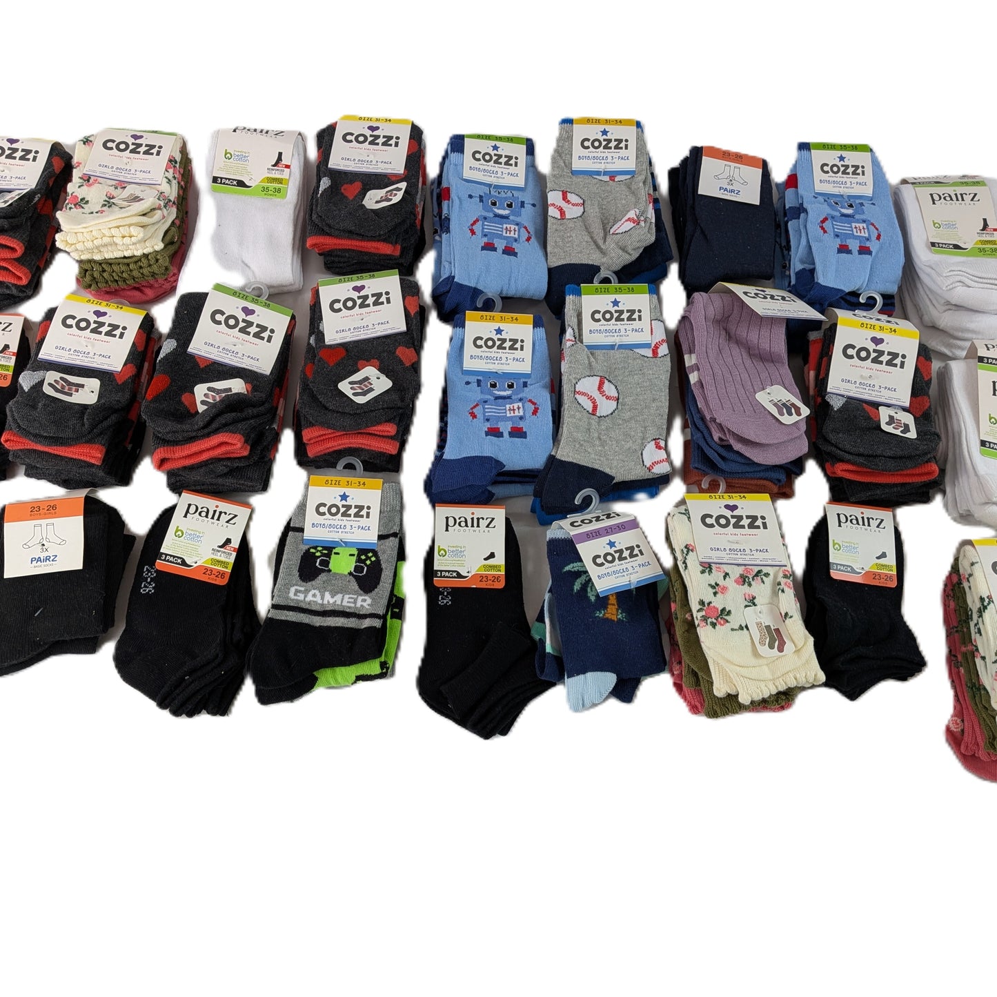 27 Paquets de Chaussettes Enfants soit 81 chaussettes