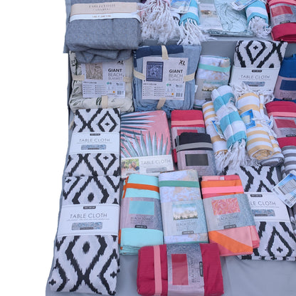 60 Articles - Serviettes de plage / hammam ..Nappes 100 % Coton