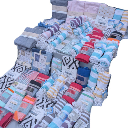 60 Articles - Serviettes de plage / hammam ..Nappes 100 % Coton
