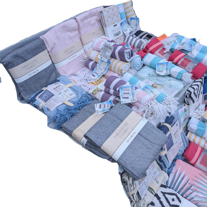 60 Articles - Serviettes de plage / hammam ..Nappes 100 % Coton