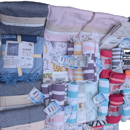 60 Articles - Serviettes de plage / hammam ..Nappes 100 % Coton