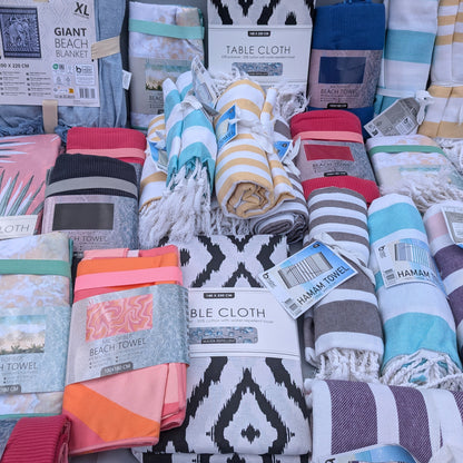 60 Articles - Serviettes de plage / hammam ..Nappes 100 % Coton