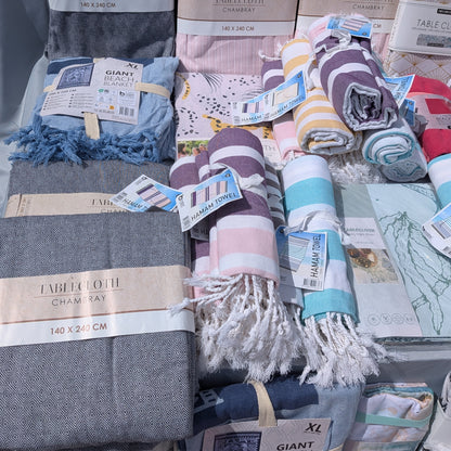 60 Articles - Serviettes de plage / hammam ..Nappes 100 % Coton