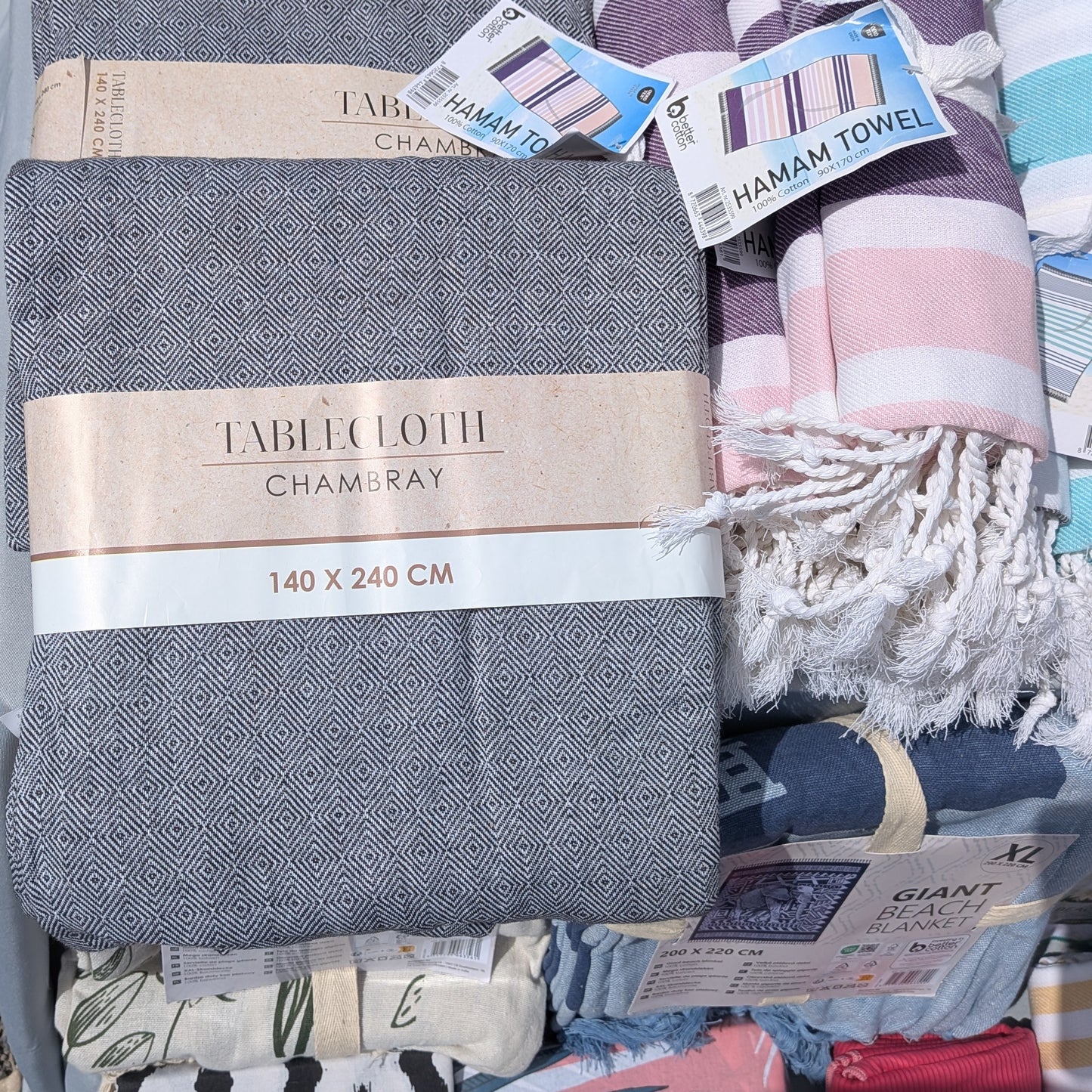 60 Articles - Serviettes de plage / hammam ..Nappes 100 % Coton
