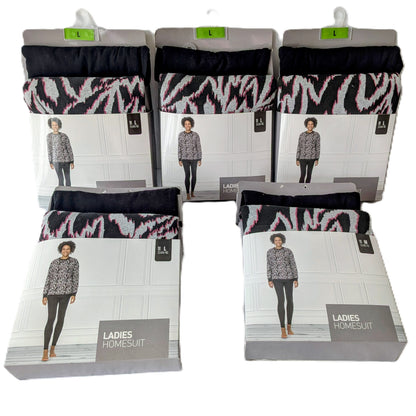 5 Pyjamas Femme 2 pièces bas + haut épais L et M