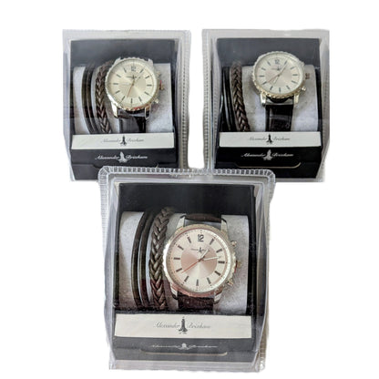 3 Coffrets montre + 2 bracelets Homme