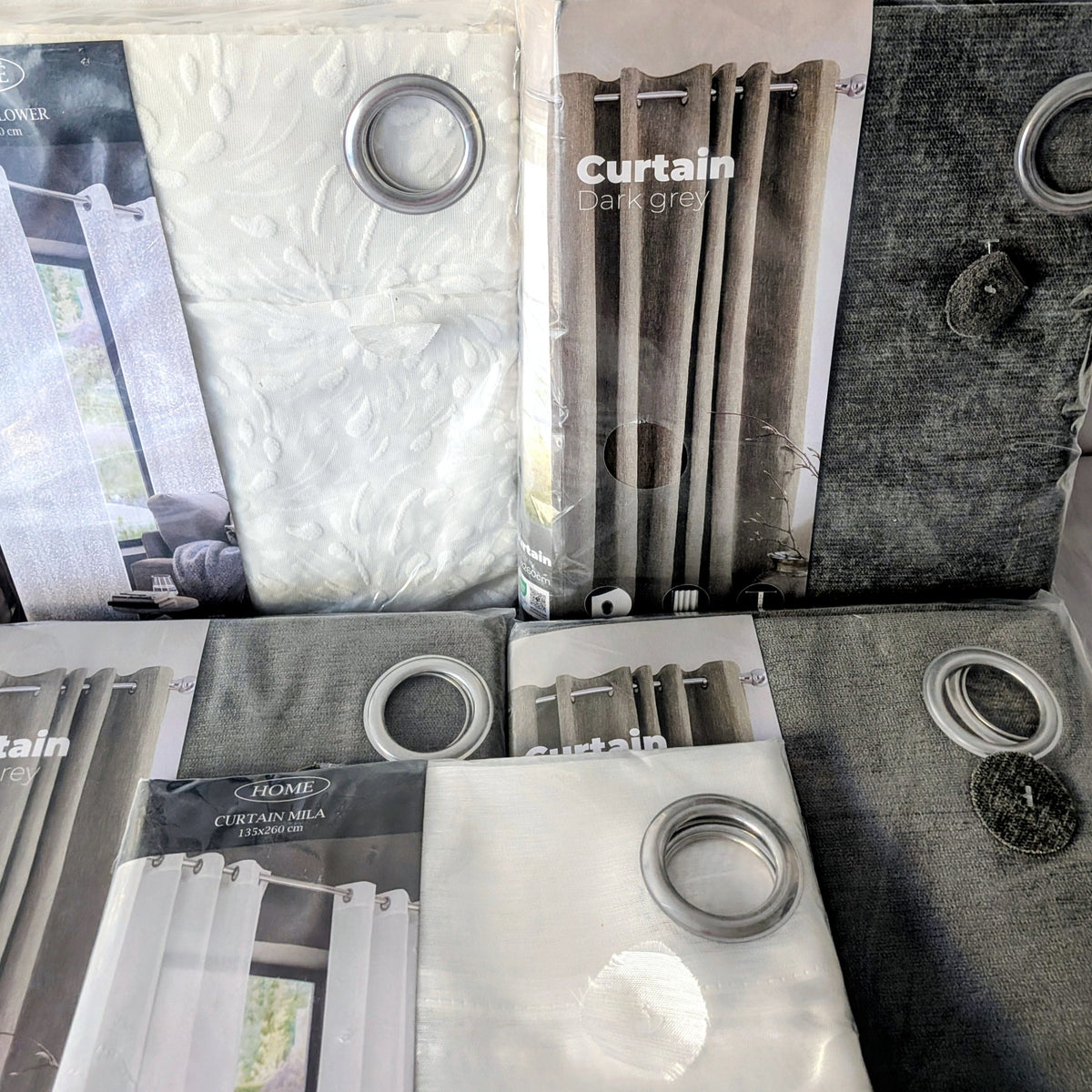 10 Pieces de rideaux 140x 260 - 135x260 cm