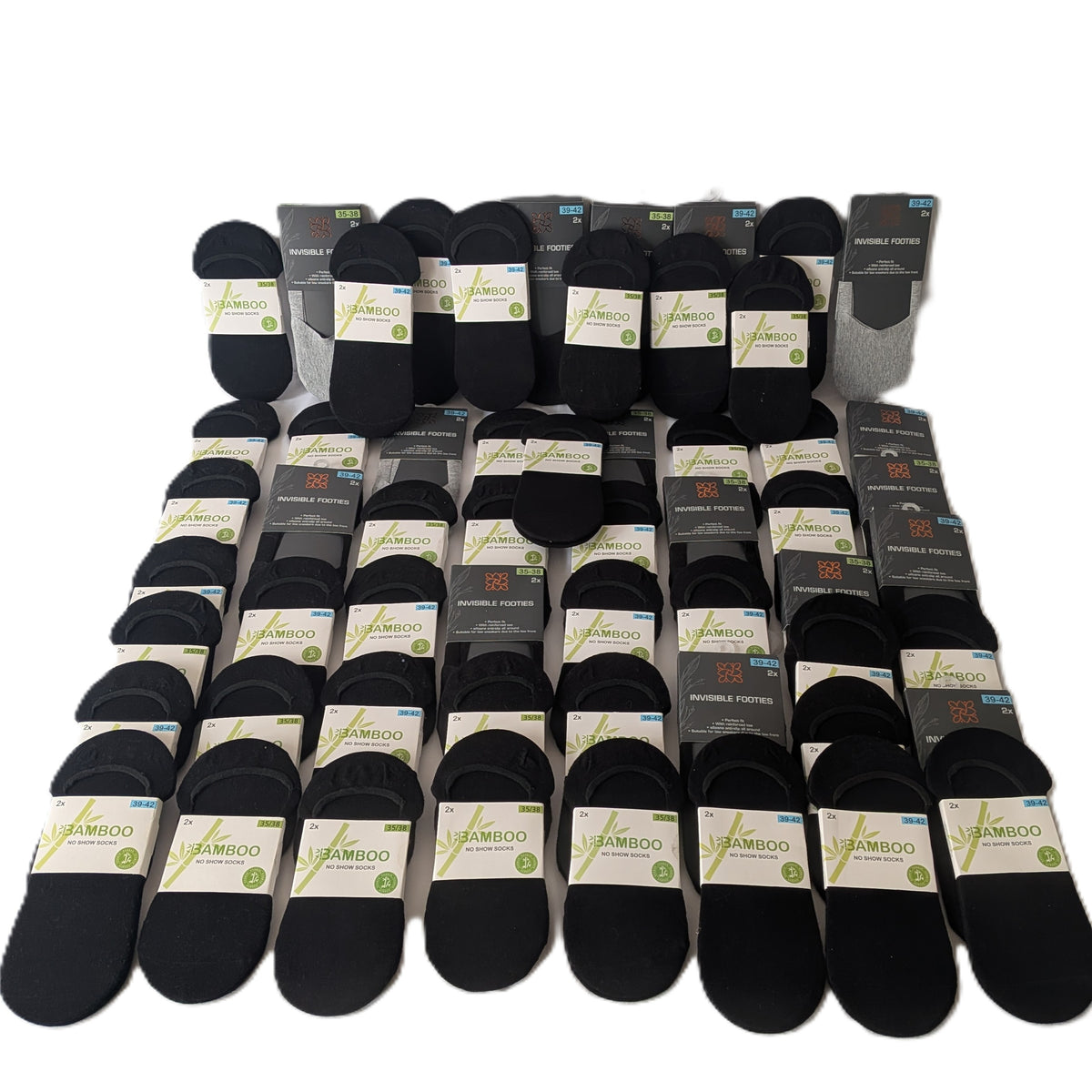 56 Paquets chaussettes basse adultes et enfants