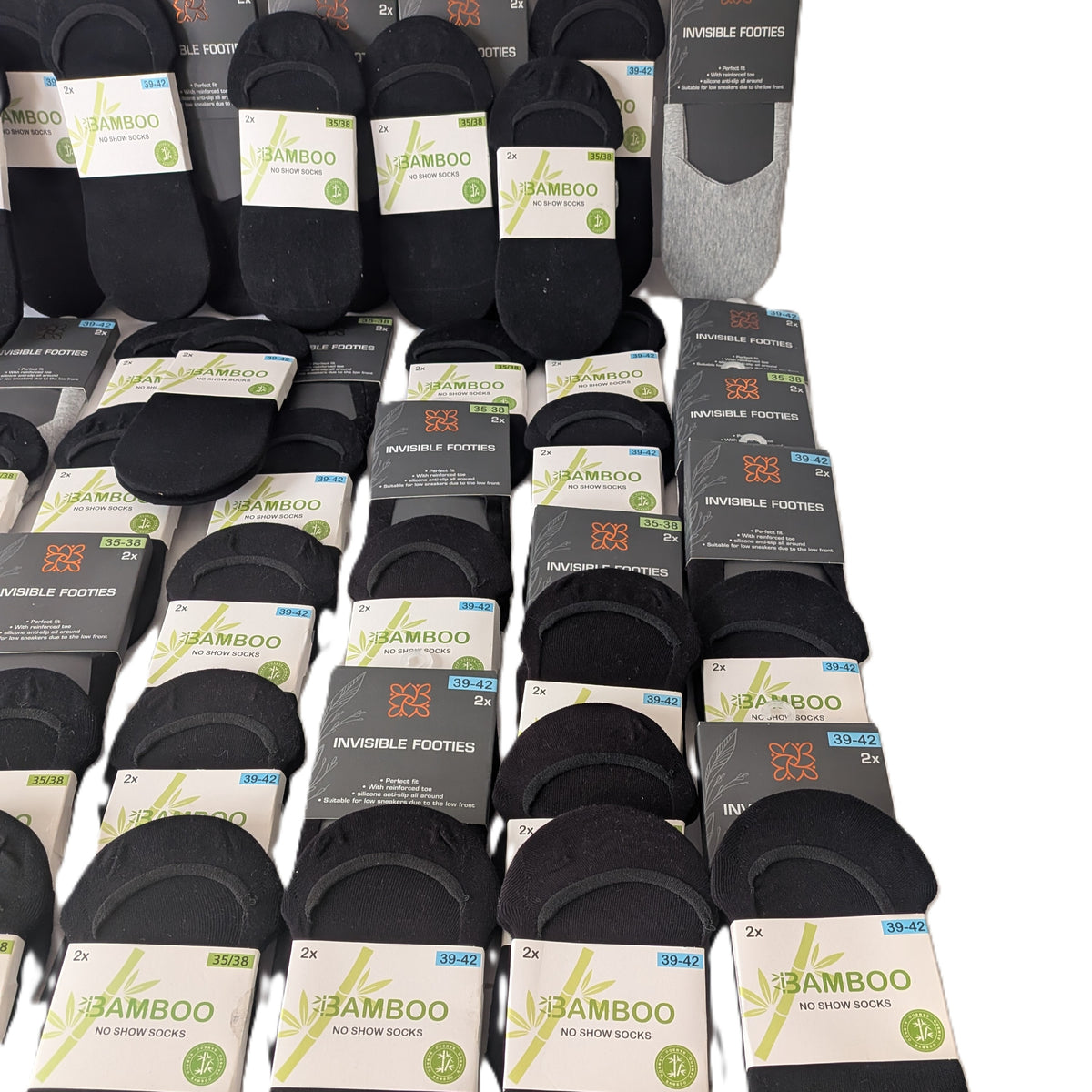 56 Paquets chaussettes basse adultes et enfants
