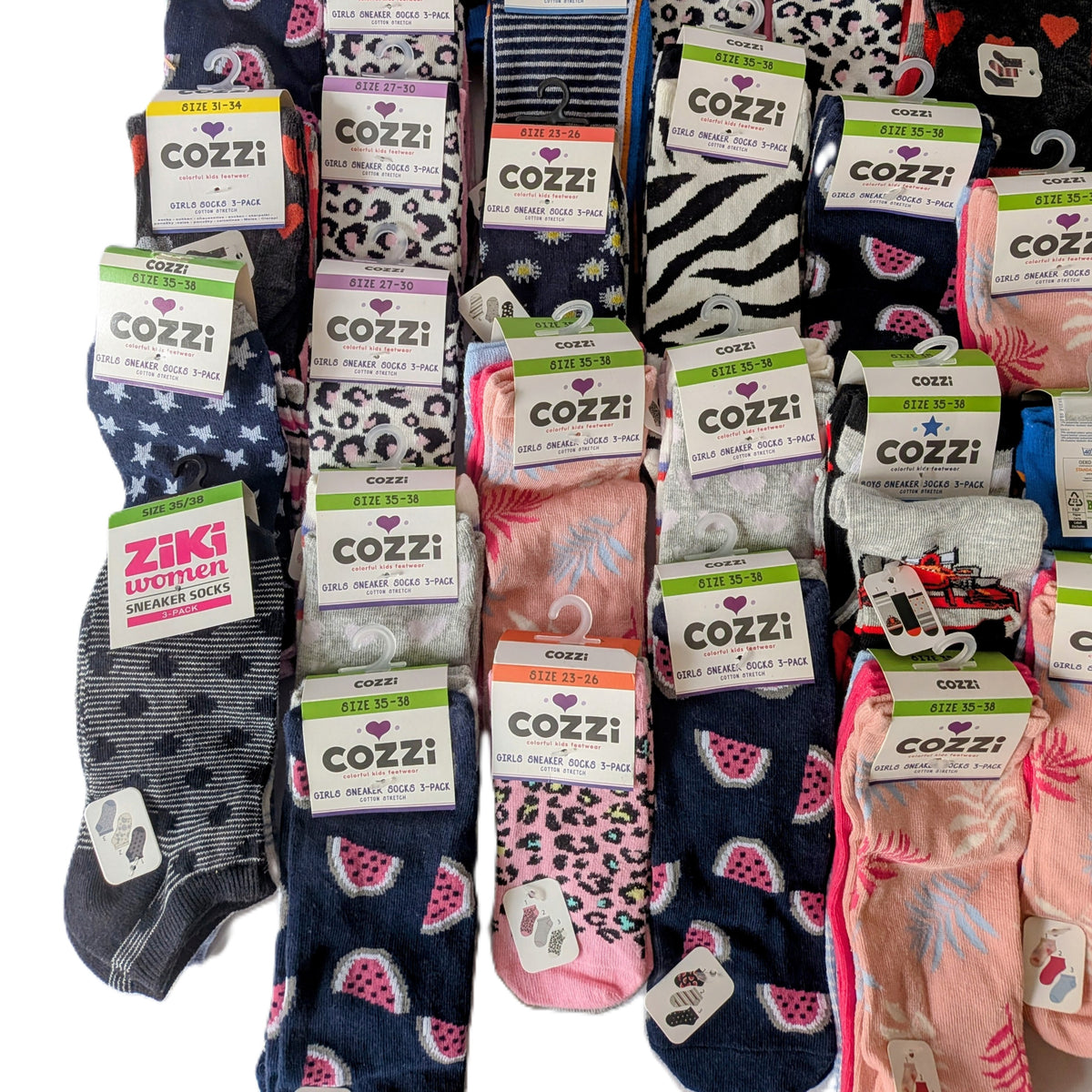 45 Paquets soit 135 chaussettes Adulte et Enfant