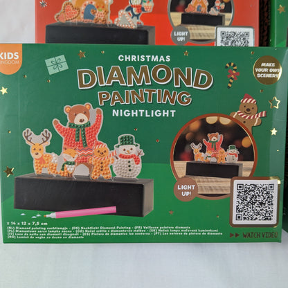 26 Boites : Kit créatif peinture diamant à faire soi-même avec guirlande lumineuse LED de Noël