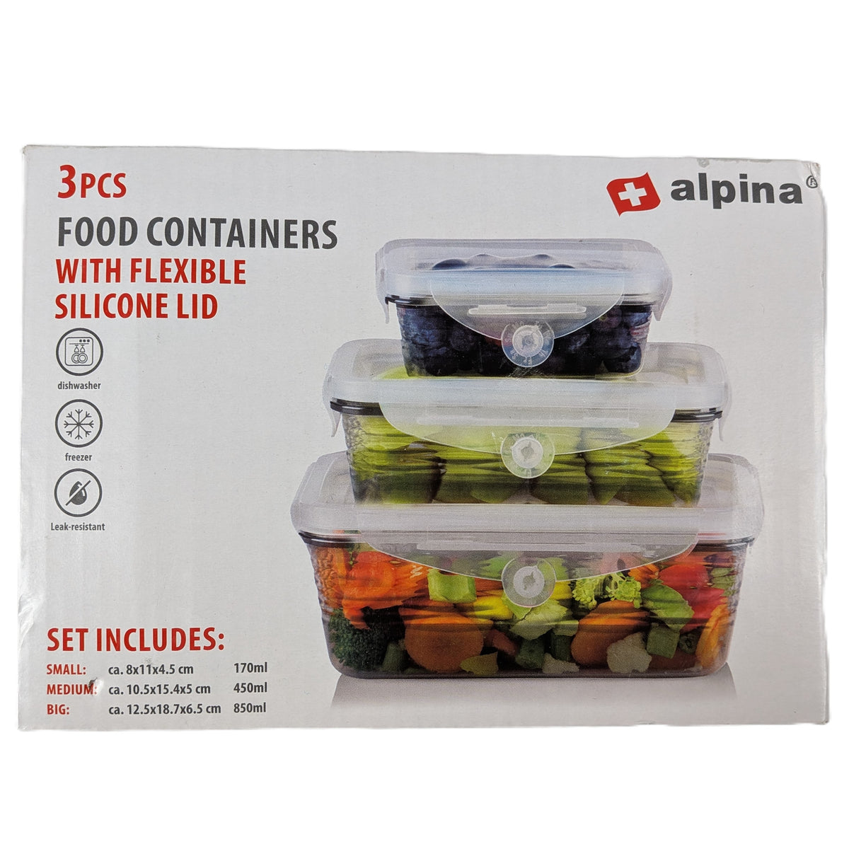 4 Boites : 3 Boîtes de conservation / Récipients alimentaire S/M/L