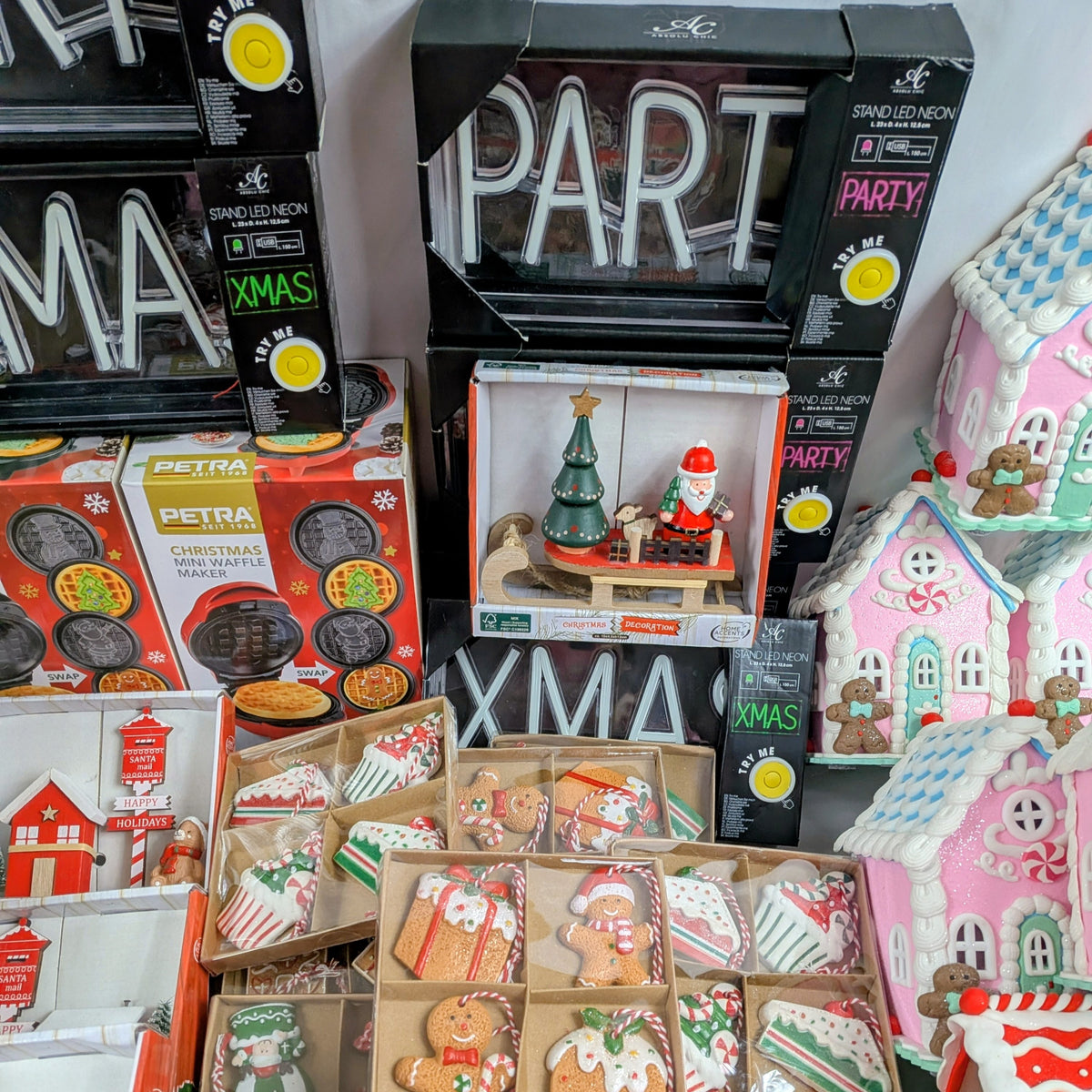 100 Pièces d’Articles de Fête de Noël à LED – Décorations Lumineuses Festives