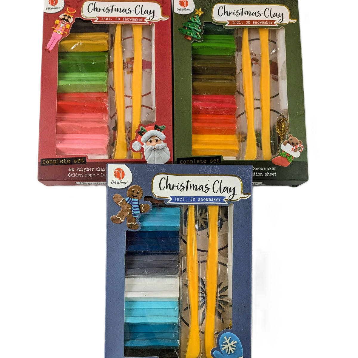 14 Kits Pâte à modeler polymère, coffret de 12 pièces