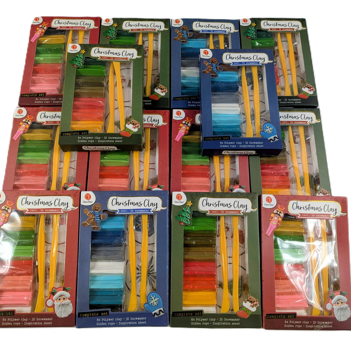 14 Kits Pâte à modeler polymère, coffret de 12 pièces