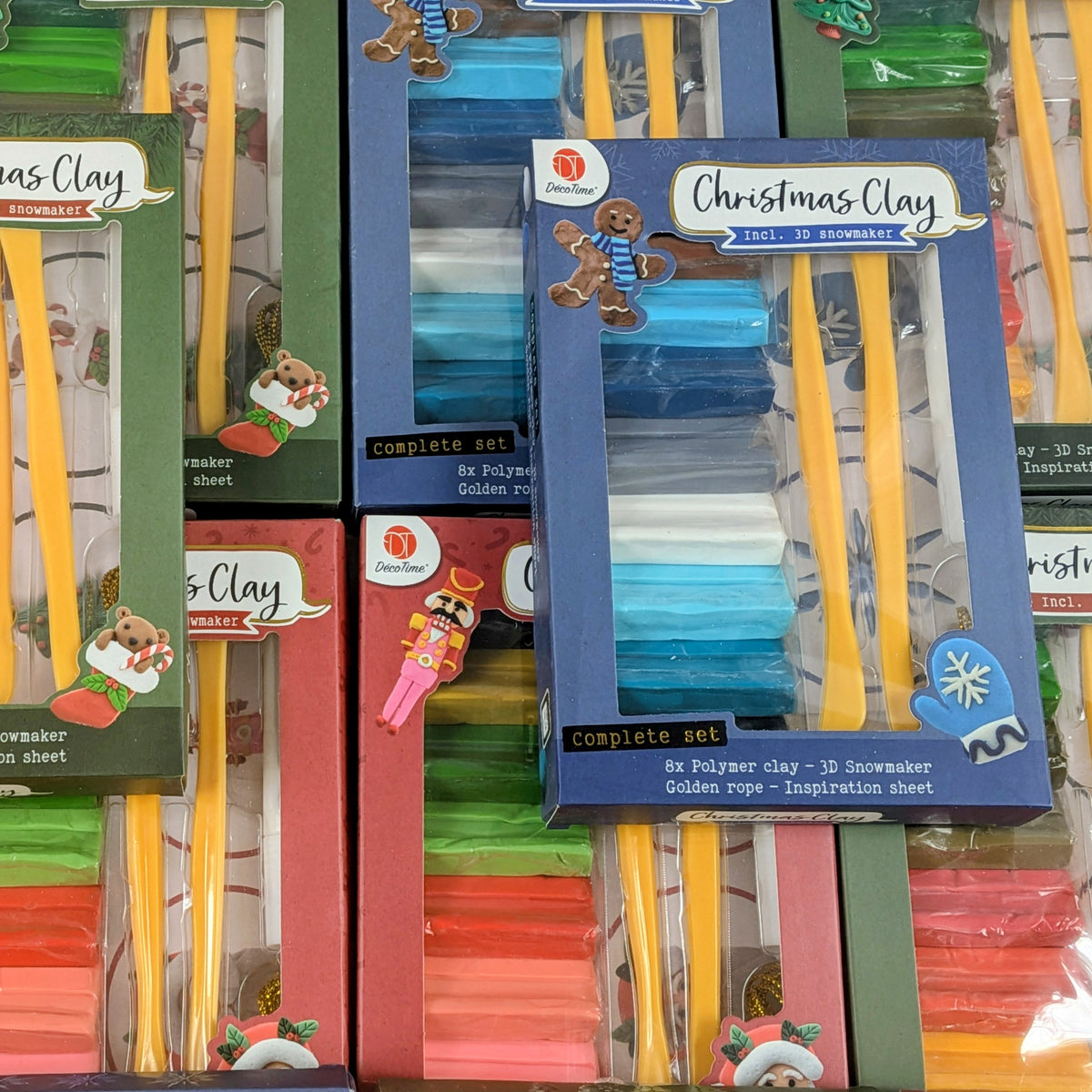 14 Kits Pâte à modeler polymère, coffret de 12 pièces