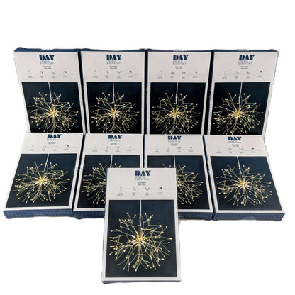 9 Boites de guirlande forme étoile 150 Led fonctionne a piles timer