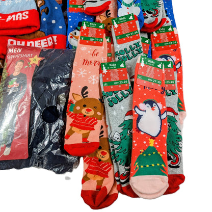 42 Pieces de Noel Bonnets Led et Chaussettes de Noel
